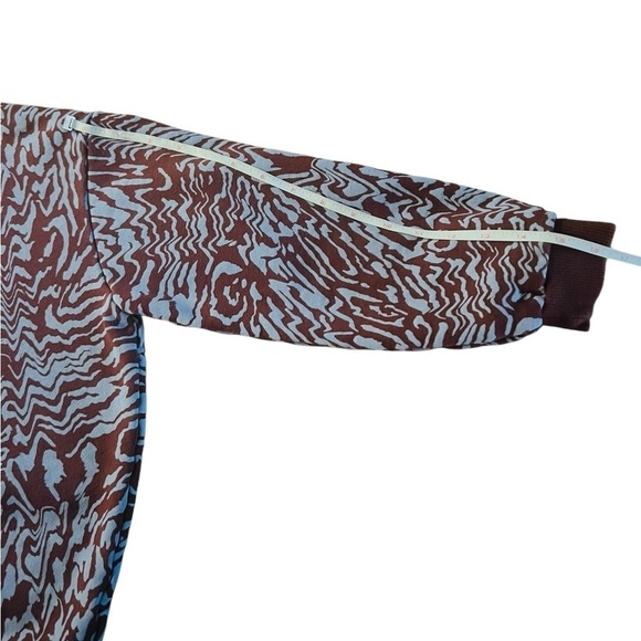 MADEWELL WOMEN’S PURPLE OVERSIZED SWEATSHIRT SIZE SMALL WITH ABSTRACT PATTERN - Picture 9 of 11